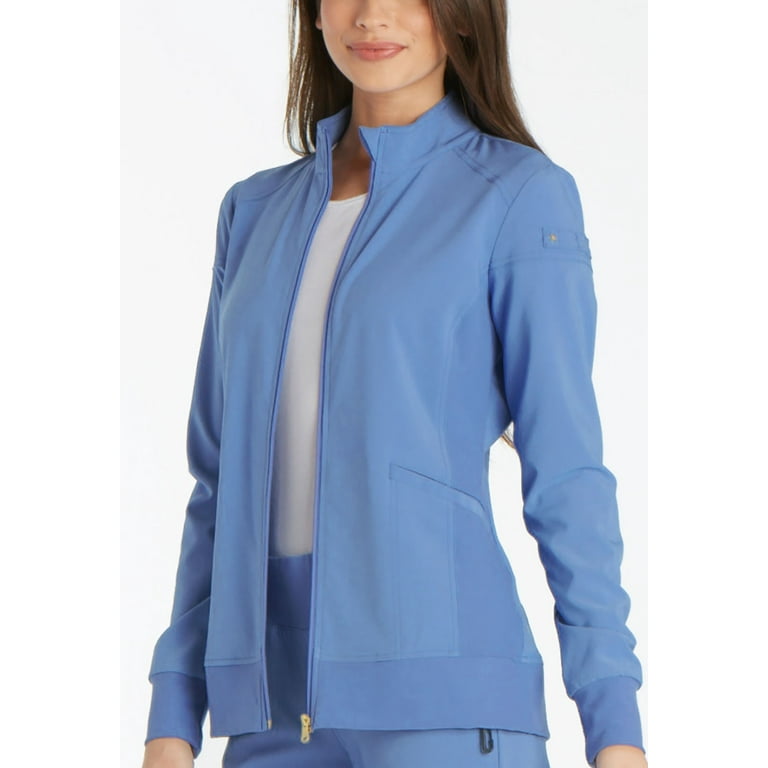 Cherokee Iflex Women's Warm Up Scrubs Jacket Zip Front CK303