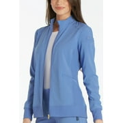 Cherokee Iflex Womens Warm Up Scrubs Jacket Zip Front CK303