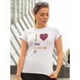 thumbnail image 2 of I Love Cleveland Basketball 23 Women White T-Shirt, Female Medium, 2 of 4