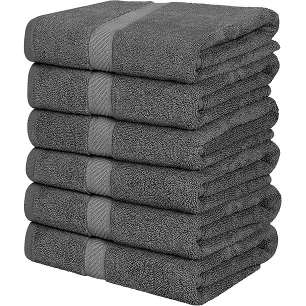 Simpli-Magic 79403 Bath Towels, Gray, 24x46 Inches Towels for Pool, Spa,  and Gym Lightweight and Highly Absorbent Quick Drying Towels