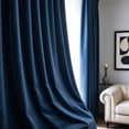 thumbnail image 4 of Heavyweight Velvet Curtains - Thermal Insulated Grommet Drapes, Set of 2, Soundproof Room Darkening for Living Room & Bedroom, 4 of 5