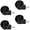 Black, variant on Universals Swivels Caster Wheels Replacement Chair Casters Trolley Rollers 360 Degree Swivels Rollers Hardware