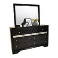 thumbnail image 4 of Traditional Matrix King 6 PC Storage Bedroom Set in Black made with Wood, 4 of 18