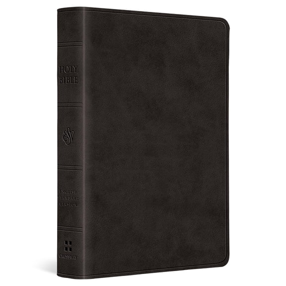 ESV Value Large Print Compact Bible, Red Letter (Trutone, Black), (Hardcover)