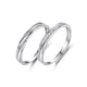 thumbnail image 1 of Anillos de plata de amor sin fin para hombre y mujer, anillo ajustable con circonita cúbica, anillo de boda, anillo de promesa, anillo para parejas, 1 of 5