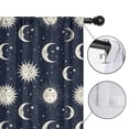 thumbnail image 4 of Sun and Moon Gothic Pattern Insulated Teens Curtains Set Of 2, Bedroom Essentials, Toddler Room Decor 52"x84", 4 of 5