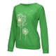 thumbnail image 3 of Camiseta Mujer Manga Larga Cuello Redondo Tops Poliéster Deportes Jersey Ropa con Casual Impreso, Verde, S Inevent AP003791-18, 3 of 6