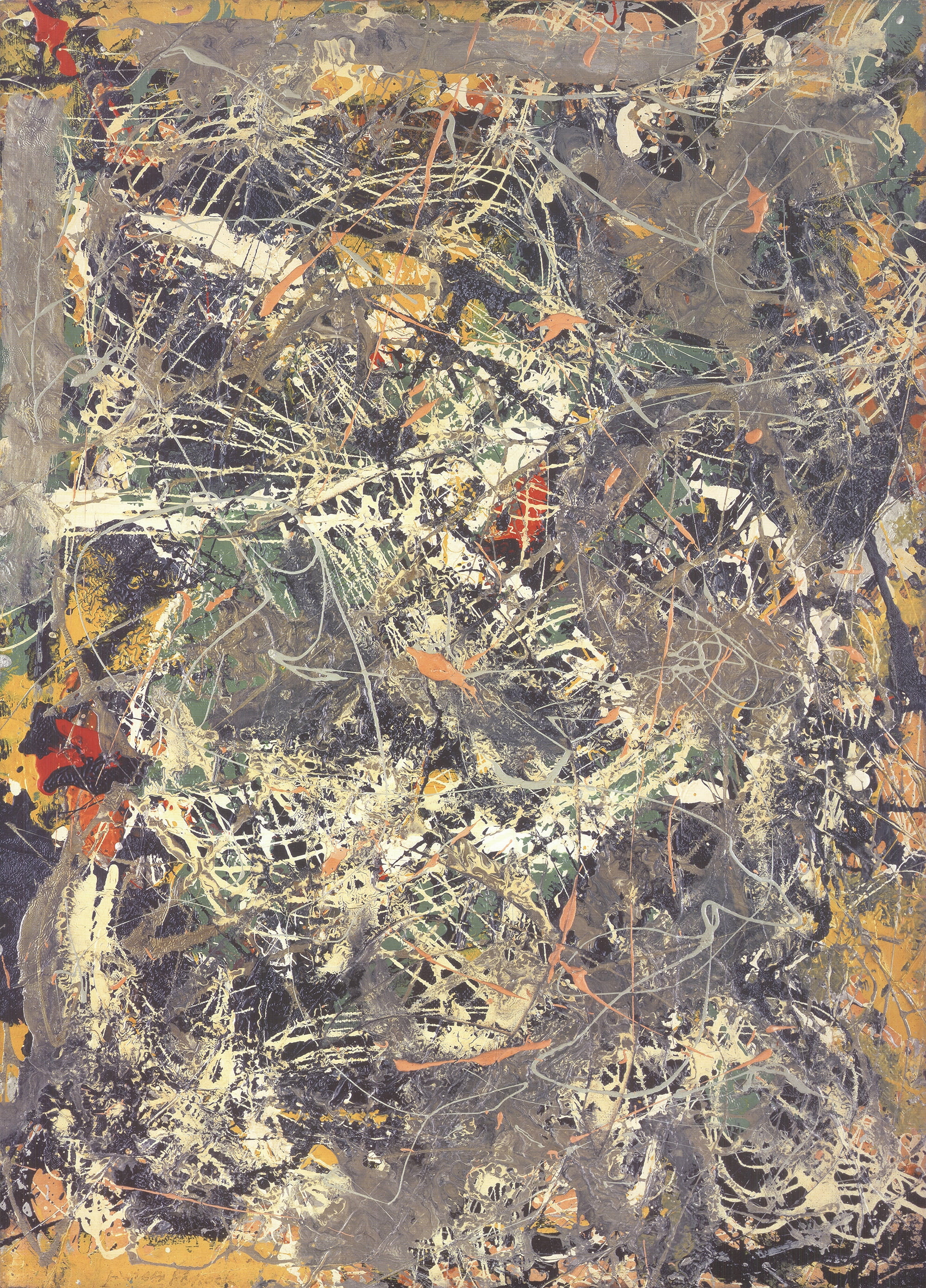 JACKSON POLLOCK Untitled (1949) no text 35" x 25" Offset Lithograph