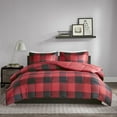 thumbnail image 2 of Home Essence Brooks 3M Scotchgard Down Alternative Comforter Mini Set, Twin/Twin XL, Red/Black, 2 of 5