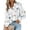 2-white Floral, variant on Womens Blouses Dressy Casual Spring Stripe Long Sleeve Shirts Button Down Tops Fashion