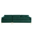 thumbnail image 3 of Miekor Furniture Shannon Velvet Sectional Sofa with Chaise 00013, 3 of 9
