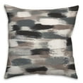 thumbnail image 2 of Creative Products Black Brushstroke Pattern 18x18 Indoor / Outdoor Pillow, 2 of 9