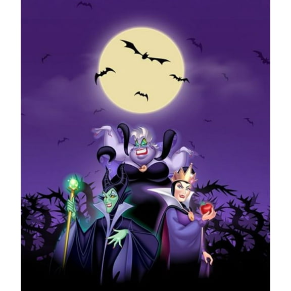 Ursula And Evil queen Diamond Painting Kits, Diamond Art Kits for Kids, 5D Diamond Painting, Diamond Painting Picture for Home Decoration 12x16 inch