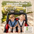 thumbnail image 5 of iYofe Jeep Wrangler Rubicon 24V 2 Seater Truck, Powered Ride on Car Toy with Remote Control&Bluetooth, 4 Wheeler for Kids Toddoler Ages 3-8, Red, 5 of 10