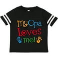 thumbnail image 3 of Inktastic My Opa Loves Me Boys or Girls Toddler T-Shirt, 3 of 5
