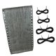 thumbnail image 4 of Sillón reclinable plegable de tela Sillón reclinable plegable de tela de repuesto Gris, 4 of 8