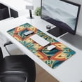 thumbnail image 2 of Empower Your Workspace: Small Custom Mouse Mat - Floral Mandala Design, Non-Slip, Stitched Edge, Waterproof, Ideal for Gaming and Office (31.5 X 11.8 Inch), 2 of 7
