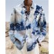 thumbnail image 1 of Camisa con botones y cuello vuelto de manga larga con estampado abstracto 3D de flores de llama para hombre, superventas de, 1 of 6