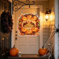 thumbnail image 2 of Halloween Diamond Art Kits For Adults Clearance, DIY Pearl Diamond Art, Hanging Ornament For Halloween Front Door Decor, DIY Fall Home Decor Wall Art, Halloween DIY Gift (Orange), 2 of 7