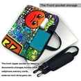 thumbnail image 2 of Lsque Geometry Dash Pattern Laptop Bag – Portable & Slim Single-Shoulder Computer Case with Adjustable Strap, Protective, Lightweight for 13”/14”/15.6” Laptops, 2 of 8