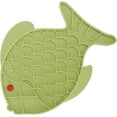 thumbnail image 3 of Anti‑Choking Feeder, Soft Silicone Dog Slow Feeder Slow Feeder Mat for Home(Fish Gray), 3 of 8