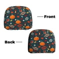 thumbnail image 6 of Kdxio Autumn with Pumpkins Pattern Print 2 Piece Car Head Rest Covers Set Auto Front/Rear Seats Headrest Cover Universal Fit Most Cars,Sedan, SUV, 6 of 9