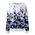 thumbnail image 4 of Camiseta suelta estampada a la moda para mujer, blusa de manga larga, cuello redondo, camisetas informales Pompotops FGAJ9101, 4 of 4