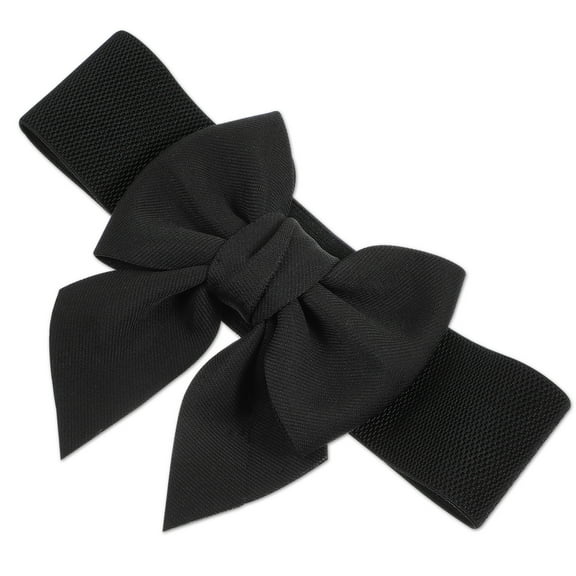 Worgeous Mini Red Bows Cotton Wide Belt Woman Miss 70.00X17.00X3.10CM Black