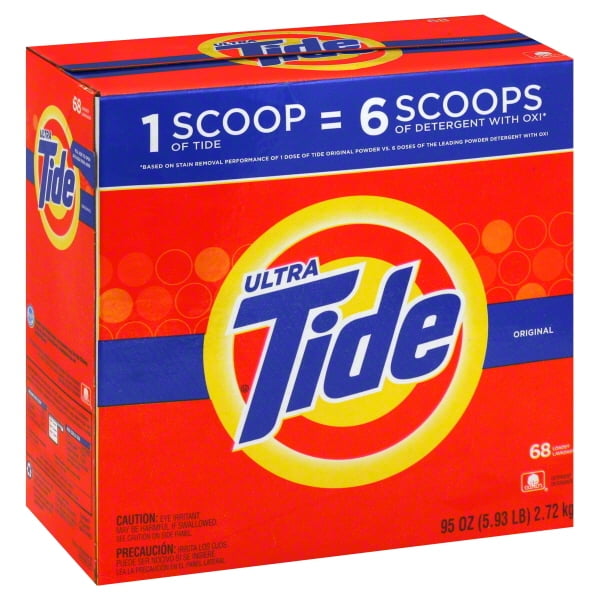 Tide Ultra Original Scent Powder Laundry Detergent, 68 Loads, 95 oz ...