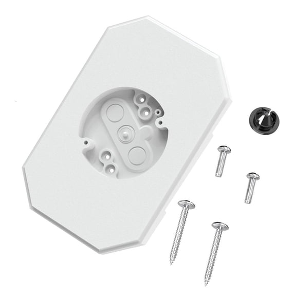 YIGSECU Outdoor Siding Light Mounting Plate for 1/2Inch Double Lap and 4Inch Vinyls Siding with Sturdy Electrical Housing