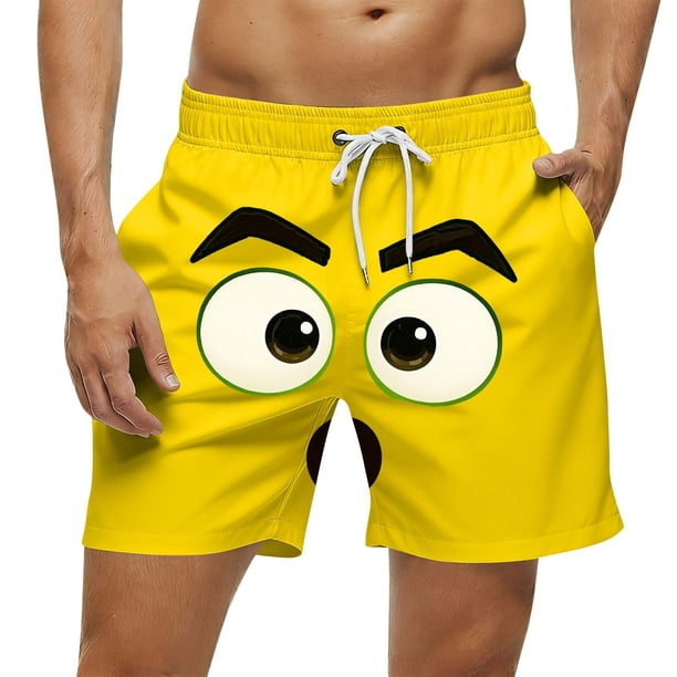 Pantalones de playa, de verano, para ocio playero, pantalones de natación para hombre, pantalones de cinco cuartos