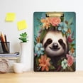 thumbnail image 6 of Cute Clipboard Stardard Letter Size for Women with Silver Clip,Translucent Clip Board,Office & School Supplies,(12" x 9",Cute Baby Sloth(10)) Gifts, 6 of 7