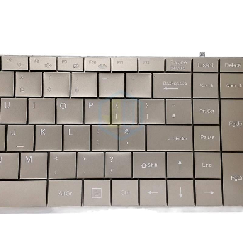 UK GB US English Laptop Backlit Keyboard Light MB3191002 PRIDE-K3791 Notebook Backlight Replacement Keyboards Gold Keycaps