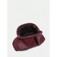 thumbnail image 6 of Women's Woven Cloud Clutch Bag, Burgundy, 6 of 6