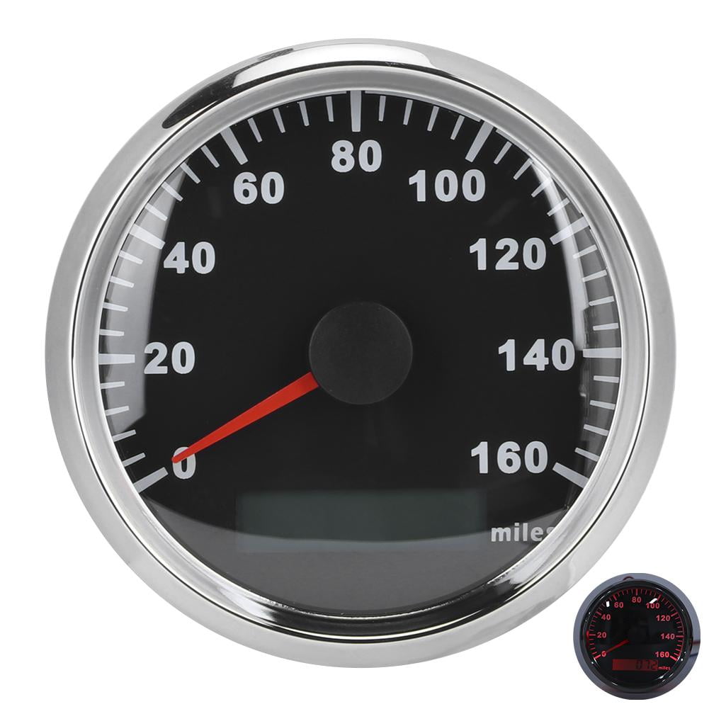 85mm GPS Speedometer 0-160MPH Odometer Gauge For Car Boat Motorcycle Waterproof