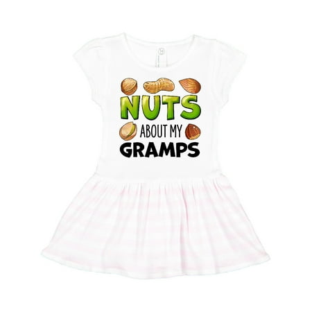 

Inktastic Nuts About My Gramps Peanut Almond Pistachio Gift Toddler Girl Dress