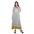 thumbnail image 4 of Moomaya Kurti Longue Imprimée Tenue d'Été Tunique Ligne A pour Femmes, 4 of 5