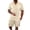 Beige, variant on Laqbezok Men's 2-Piece Pleated Set, Casual Vertical Textured Button Down Shirt and Drawstring Shorts Outfit, Relaxed Fit Summer Beach Resort Wear
