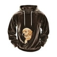 thumbnail image 4 of Lumeqa Cat Dog Carrier Hoodie Big Pet Pouch Sweatshirt Puppy Kitten Holder Carrier Pullover Top Kangaroo Unisex Hoodies, 4 of 5