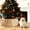Natural, variant on CONCETTA 24in Christmas Tree Collar, Farmhouse Detachable Handwoven Christmas Tree Base Cover, Christmas Tree Basket Base, for Holiday,Black