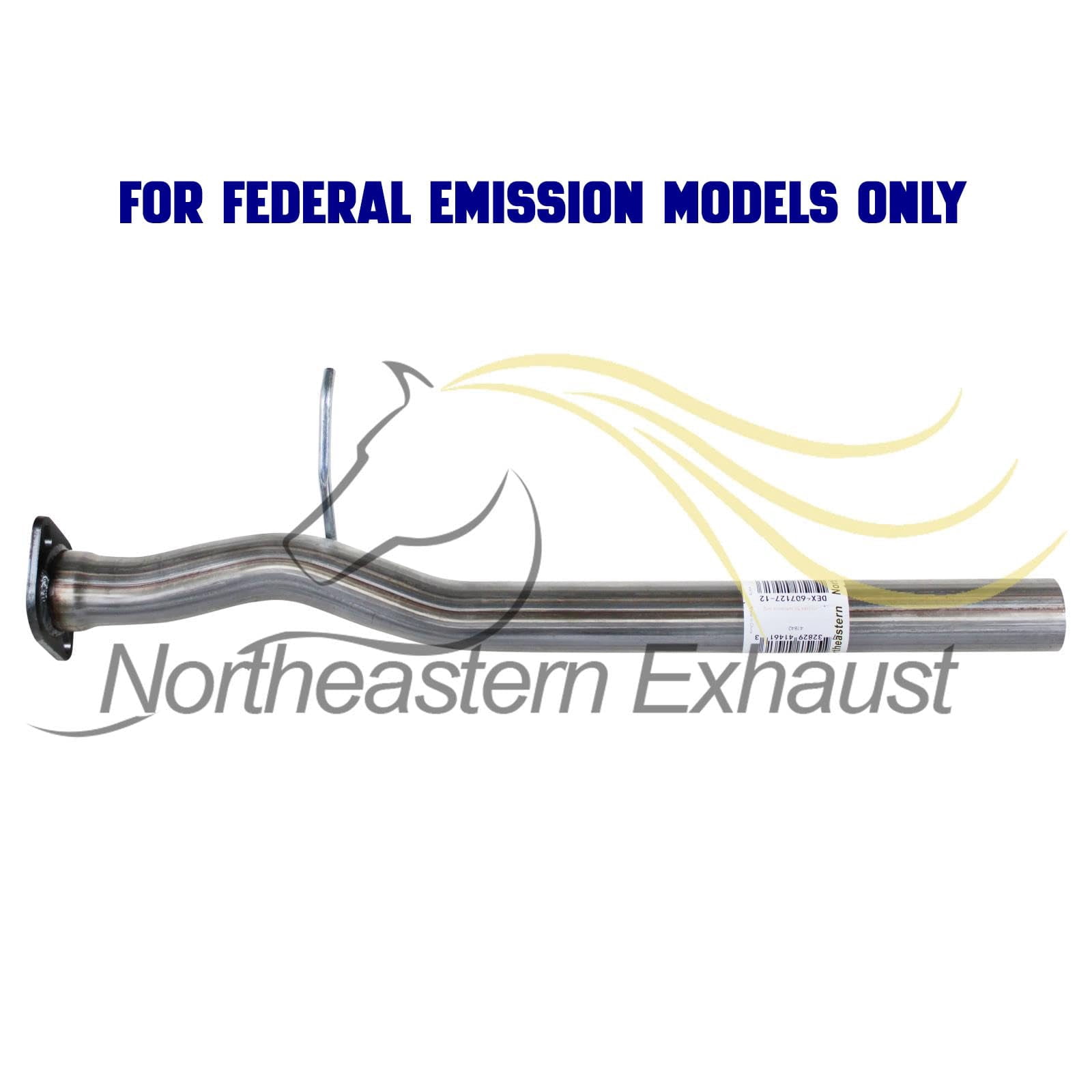 Northeastern Exhaust Resonator Pipe Fits 2008-2019 Nissan Rogue & 2014-2015 Rogue Select 2.5L - Direct Fit | Stainless Steel | Includes Gasket & Clamps