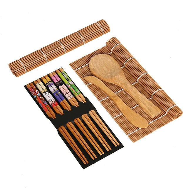 Kit para hacer sushi para principiantes Juego para hacer sushi DIY Utensilios para comer sushi incluye 2 sushi