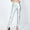 Silver, variant on Idoravan Women's Size Pants Womens Fashion Casual Bronzing Imitation Leather Slimming And Not Easy To Fade Ninth Pants