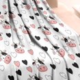 thumbnail image 3 of White Cow Heart Pattern Blanket,Comfortable Soft Lamb Wool Throw Blanket,All Season,Warm Lightweight Blankets for Sofa Bed Couch Living Room Chair,30"x40", 3 of 4