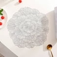 thumbnail image 1 of Nilvkv Hollowed Out Insulation Mat Solid Polyvinyl Chloride Leather Placemats Coffee Mats Valentine's Day Kitchen Table Mats Easy to Clean Kitchen Table Mats, 1 of 6