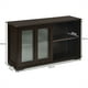 thumbnail image 3 of Costway Aparador de Cocina Armario de Almacenamiento Gabinete Consola con 2 Estantes 2 Puertas 107 x 33 x 64 cm Marrón, 3 of 10