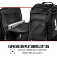 thumbnail image 5 of Franklin Sports MLB Traveler Elite Baseball Equipment Backpack, Black, 5 of 10