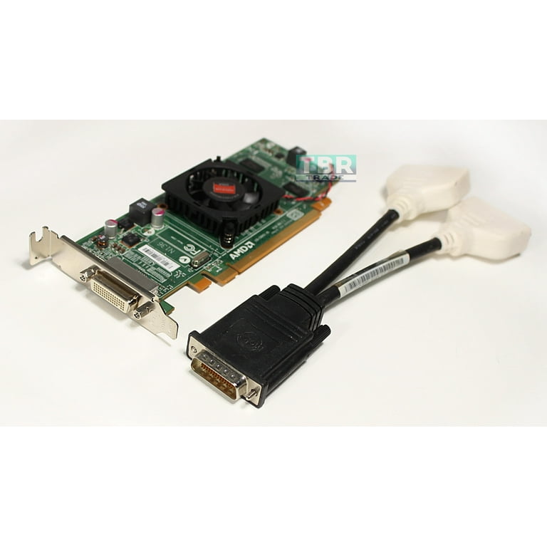 *NEW* Dell HFKYC AMD Radeon HD 6350 512MB DDR3 PCIe x16 Low Profile Video Card + Y Cable DVI