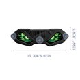 thumbnail image 2 of BYJKING Solar Devil LED Car Ornament, 6.02*1.89 IN Dynamic Dashboard Figure with Lighted Expression for Halloween Auto Decor and Gifts Green, 2 of 6