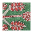 thumbnail image 4 of HAOXIT  Green Square Summer Tablecloth, Block Print Floral Table Cloth for Dining, Parties Wedding Outdoors I Grand Millenial Decor 52*52, 4 of 8